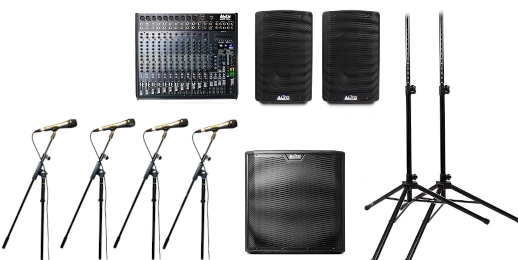 Individual components of Raffles & performer
