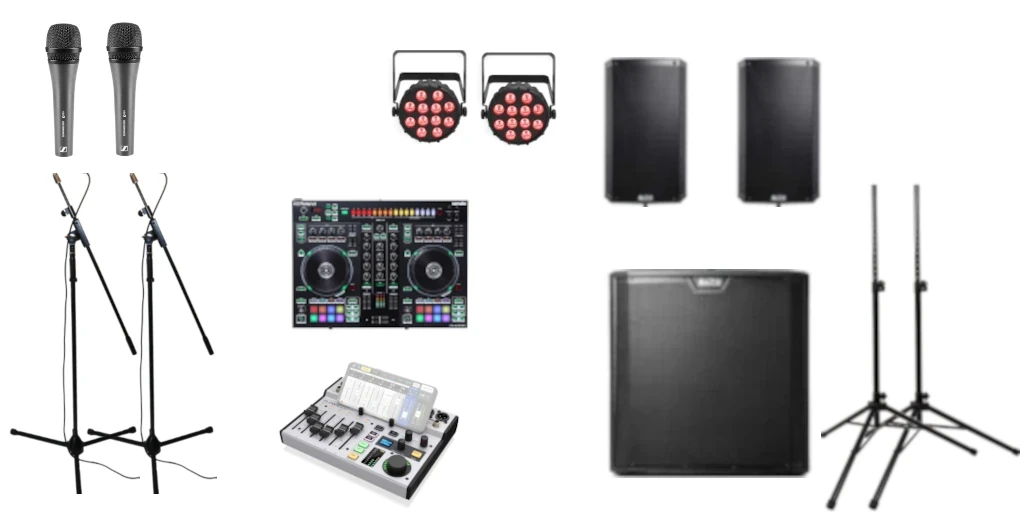 Individual components of The DJ do it all... in. da. house!